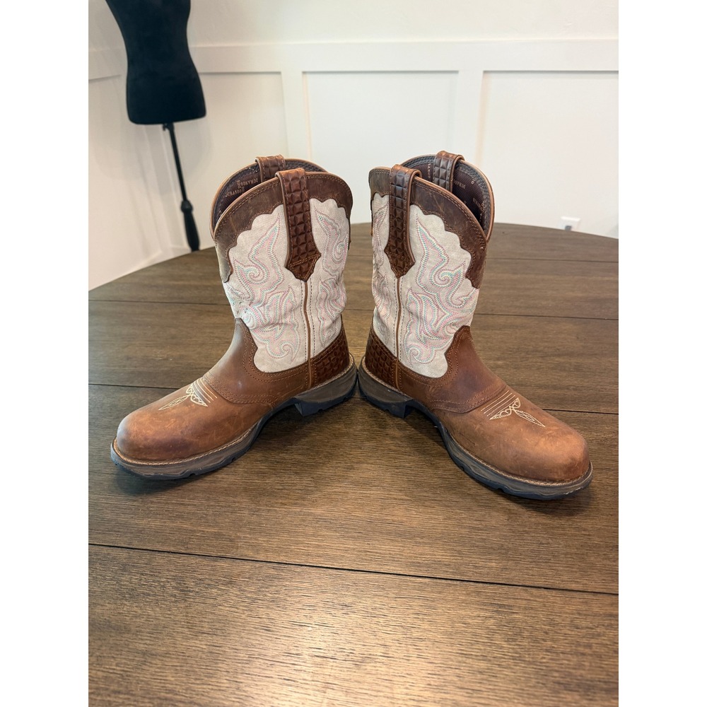 LADY REBEL BY DURANGO WOMEN'S COMPOSITE TOE SADDLE WESTERN BOOT - Picture 3 of 9